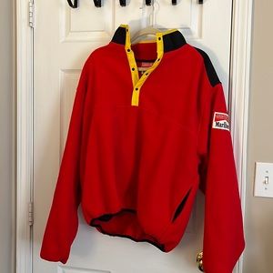 Marlboro Vintage 90s Adventure Team Pull Over Fleece Jacket Size XL